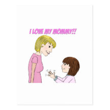 I love my Mom Postcard