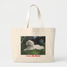 I Love My Mom! Tote Bags