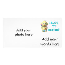 I love my mommy Bouncing Baby with Heart & Rattles