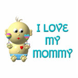 I love my mommy Bouncing Baby with Heart & Rattles