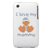 I love my mommy (boy ducky) iphone 3 case