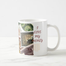I LOVE MY MONEY, (RARE WORLD BANKNOTES ON MUG