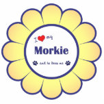 I Love My Morkie (Male Dog) Photo Cutout