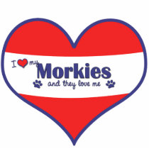 I Love My Morkies (Multiple Dogs) Photo Cut Outs