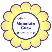 I Love My Mountain Curs (Multiple Dogs) Photo Cut Outs