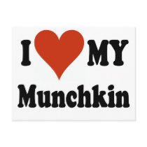 I Love My Munchkin Merchandise Post Cards