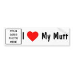 I Love My Mutt bumper stickers