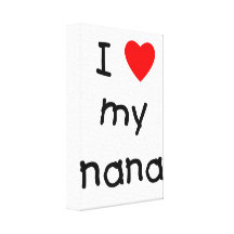 I love my nana gallery wrap canvas