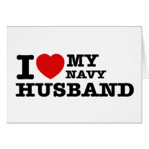 I love my navy husband greeting cards