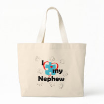 I Love My Nephew - Autism Canvas Bags
