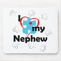 I Love My Nephew - Autism Mouse Pad