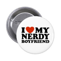 I Love My Nerdy Boyfriend Pins