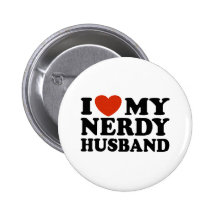 I Love My Nerdy Husband Buttons