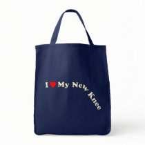 I Love My New Knee Tote Bag