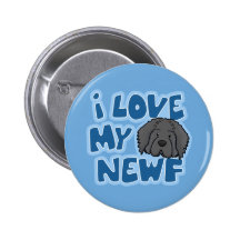 I Love My Newf Button