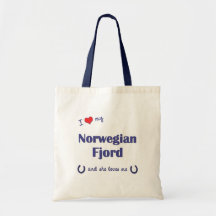 I Love My Norwegian Fjord (Female Horse) Bags