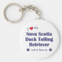 I Love My Nova Scotia Duck Tolling Retriever (He) Key Chains
