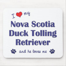 I Love My Nova Scotia Duck Tolling Retriever (He) Mouse Mat