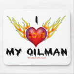 I Love My Oilman,Burning Heart,Mousepad,Oil
