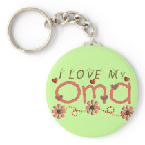I Love My OMA Gifts Keychain