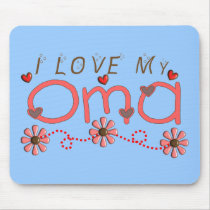 I Love My OMA Gifts Mousepads