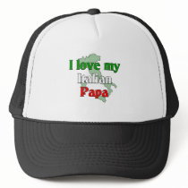 I Love My Papa Trucker Hats