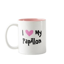 I Love My Papillon Mug