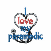 I Love My Paramedic Embroidered Hoodie