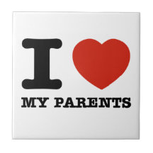 I love my parents ceramic tiles