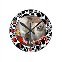 I love my Pekingese dog wall clock