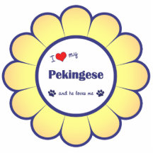 I Love My Pekingese (Male Dog) Acrylic Cut Out