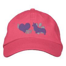 I Love my Pembroke Welsh Corgi Embroidered Hat