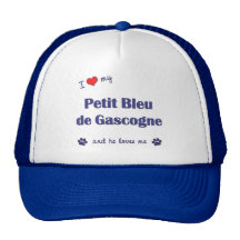 I Love My Petit Bleu de Gascogne (Male Dog) Hats