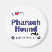 I Love My Pharaoh Hound Mix (Female Dog) Fridge Magnet