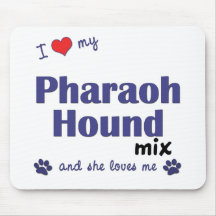 I Love My Pharaoh Hound Mix (Female Dog) Mouse Pads