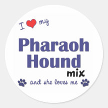 I Love My Pharaoh Hound Mix (Female Dog) Stickers