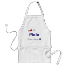 I Love My Pinto (Male Horse) Apron