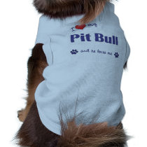 I Love My Pit Bull (Male Dog) Dog Clothing