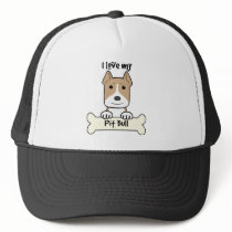 I Love My Pitbull Mesh Hats