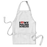 I Love My Polish Husband Aprons