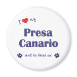 I Love My Presa Canario (Male Dog) magnets