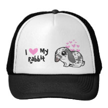 I Love My Rabbit (floppy ear smooth hair) Trucker Hats