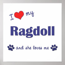 I Love My Ragdoll (Female Cat) Print
