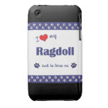 I Love My Ragdoll (Male Cat) iPhone 3 Cover