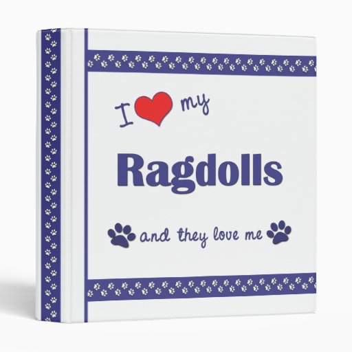 I Love My Ragdolls (Multiple Cats) Vinyl Binders