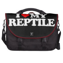 I LOVE MY REPTILE LAPTOP COMPUTER BAG