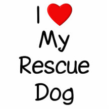 I Love My Rescue Dog Photo Cut Out