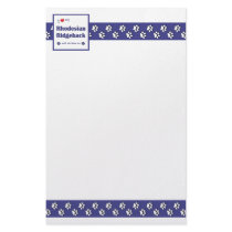 I Love My Rhodesian Ridgeback (Female Dog) Custom Stationery