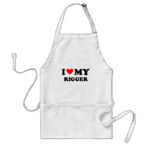 I Love My Rigger Aprons