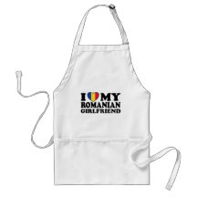 I Love My Romanian girlfriend Aprons